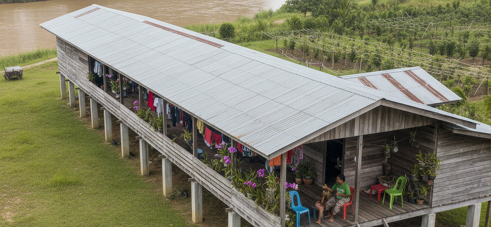 Iban Longhouse, Sri Aman